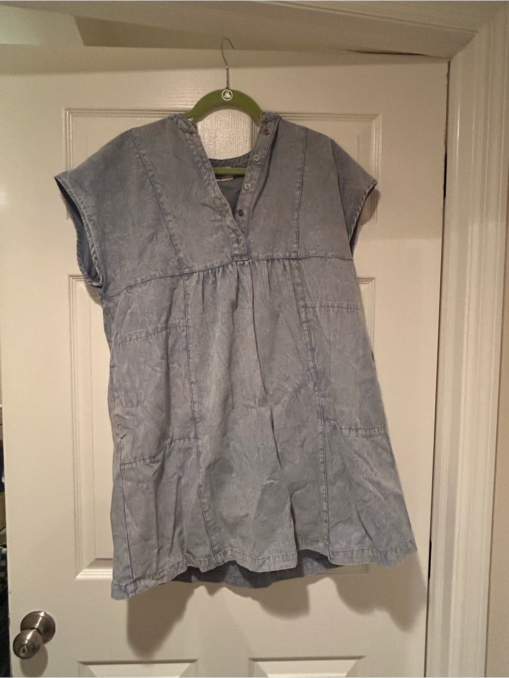 Light Blue Denim Tunic Dress